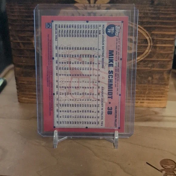2026 Topps Mike Schmidt 75th Anniversary Silver Crackle Phillies HOF - Picture 2 of 2